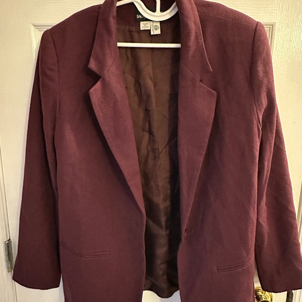 Women's Burgundy Blazer